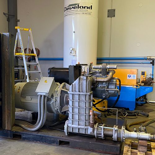 Atlas Copco Z Maintenance work being completed by Cleveland Compressors.