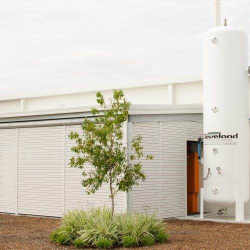 Outside air tank for maintenance.